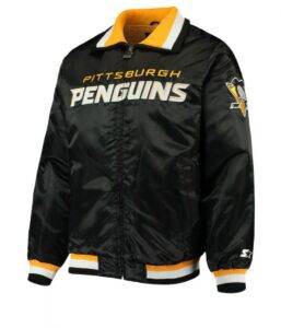 Starter Pittsburgh Penguins Black Bomber Jacket