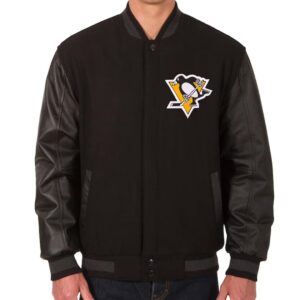 Pittsburgh Penguins Varsity Black Jacket