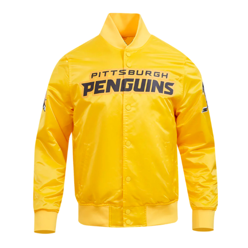 Pittsburgh Penguins Classic Gold Satin Jacket