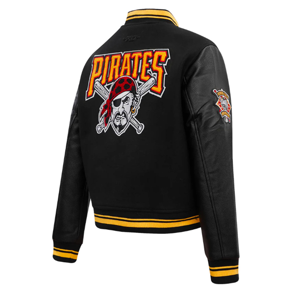 Retro Classic Rib Pittsburgh Pirates Varsity Jacket - Image 4