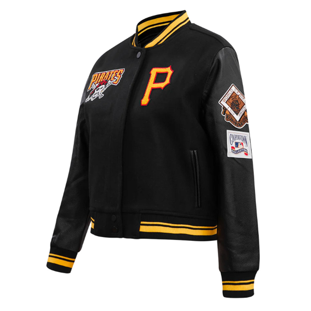 Retro Classic Rib Pittsburgh Pirates Varsity Jacket - Image 3