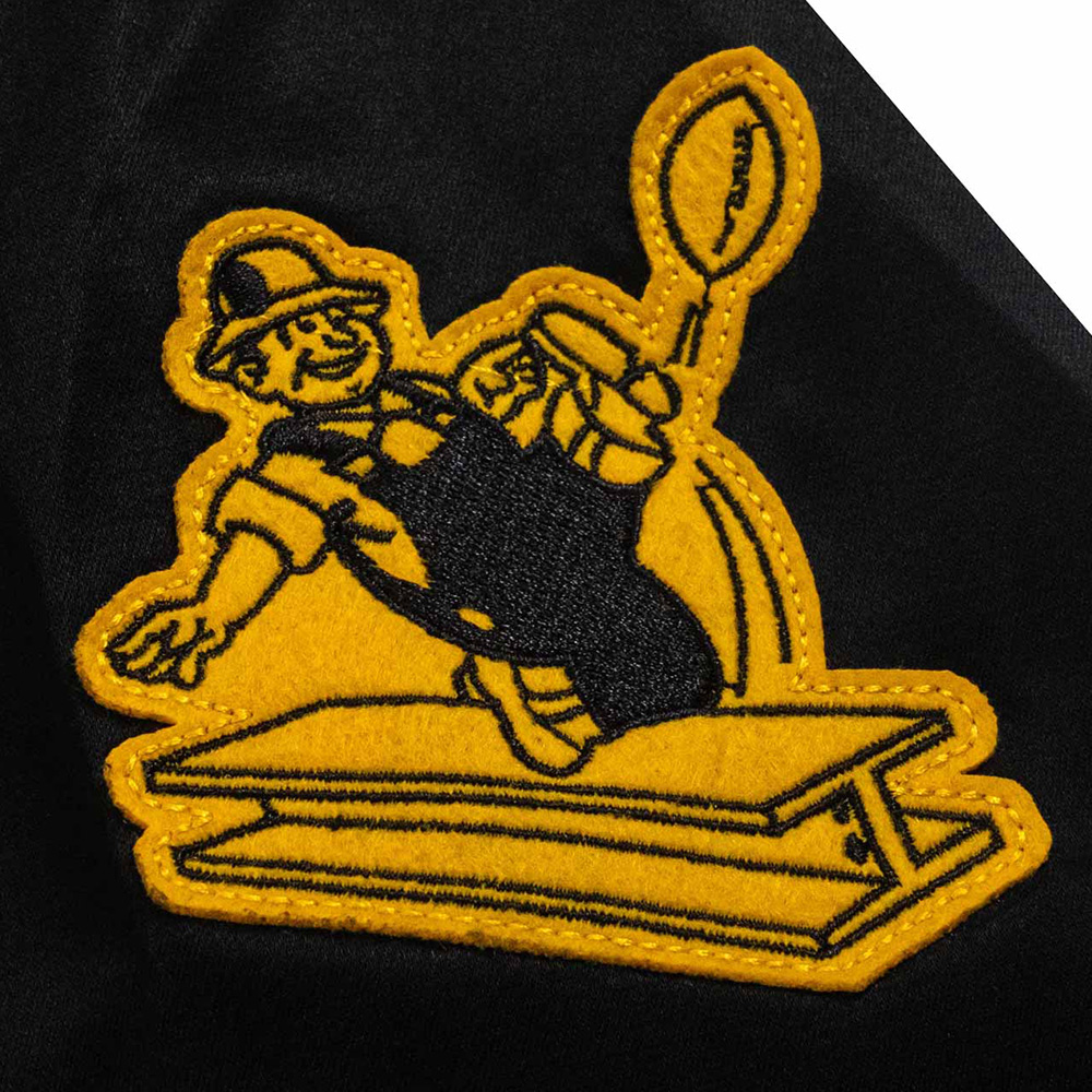 Pittsburgh Steelers Black Satin Windbreaker - Image 3