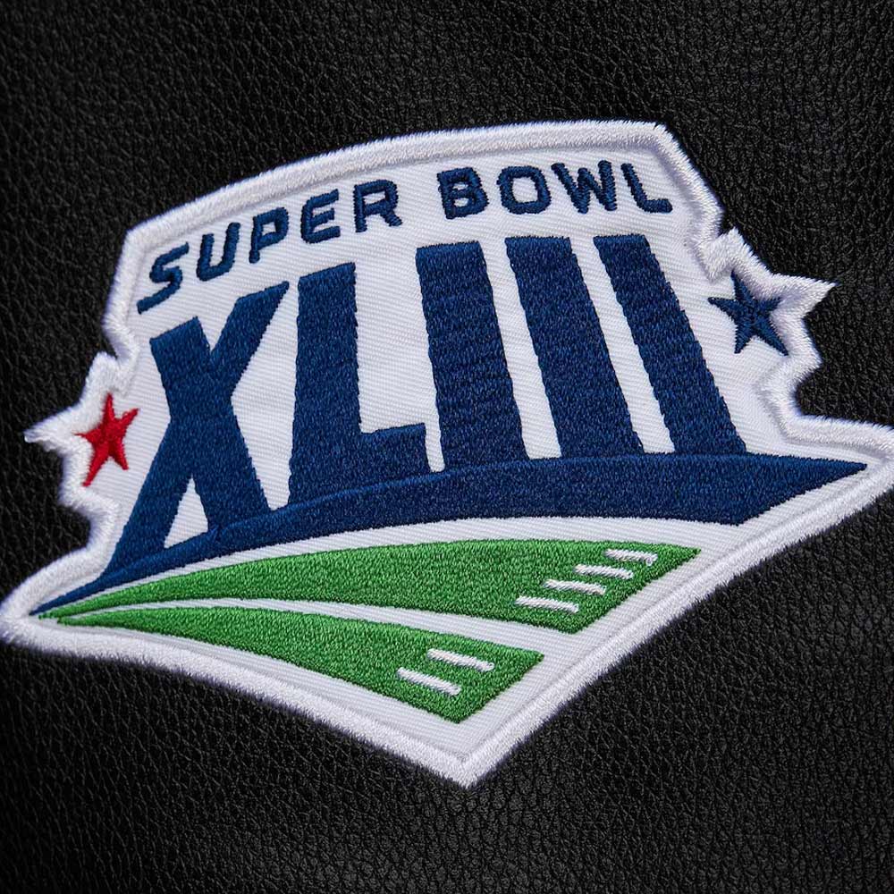 Pittsburgh Steelers Blackout Vintage Logo Varsity Jacket - Image 4