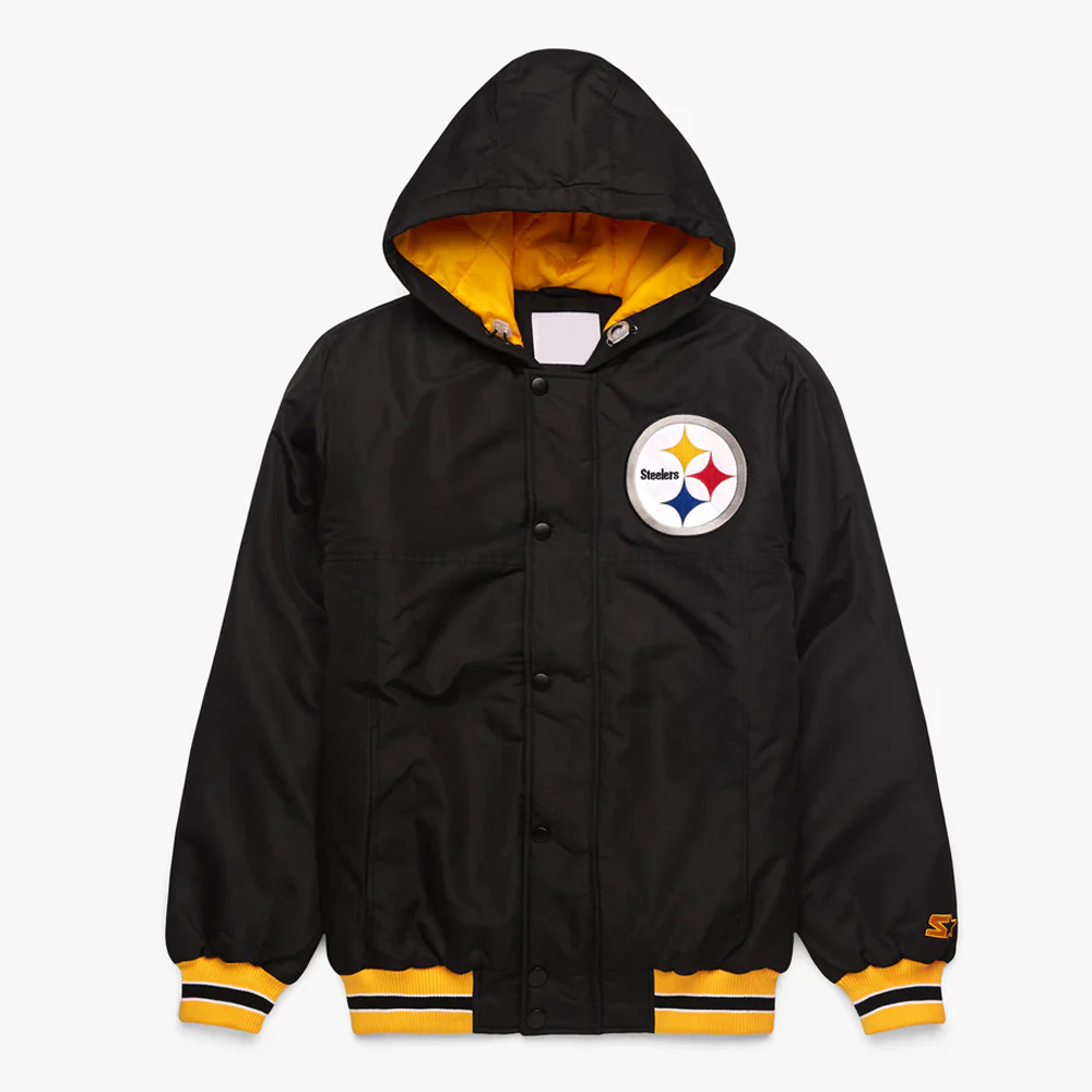 Pittsburgh Steelers Black Hooded Jacket