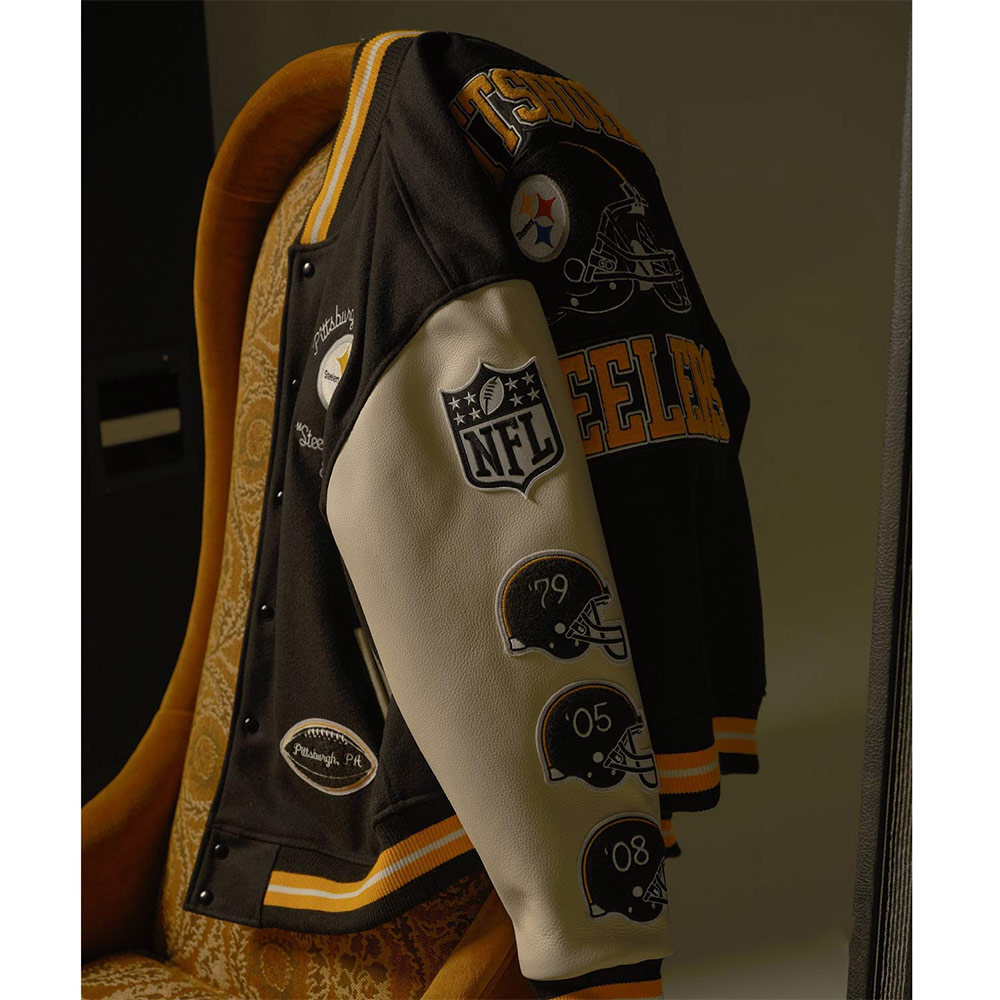 Pittsburgh Steelers Snoop Dogg OVO Varsity Jacket - Image 9
