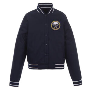 Navy Buffalo Sabres Poly Twill Jacket