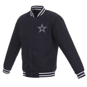 Navy Dallas Cowboys Poly Twill Jacket