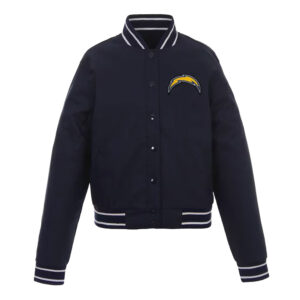 LA Chargers Navy Poly Twill Jacket