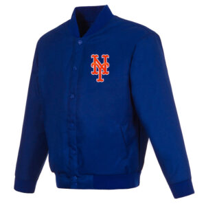 NY Mets Poly Twill Royal Jacket