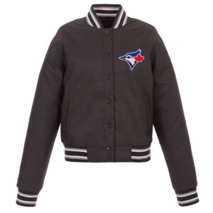 Charcoal Toronto Blue Jays Poly-Twill Jacket
