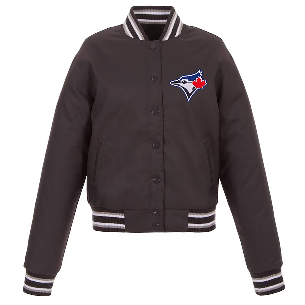 Charcoal Toronto Blue Jays Poly-Twill Jacket