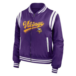 Minnesota Vikings Purple Bomber Full-Zip Jacket