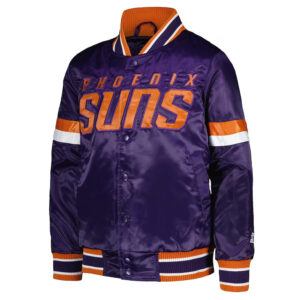 Phoenix Suns Youth Home Game Purple Satin Jacket
