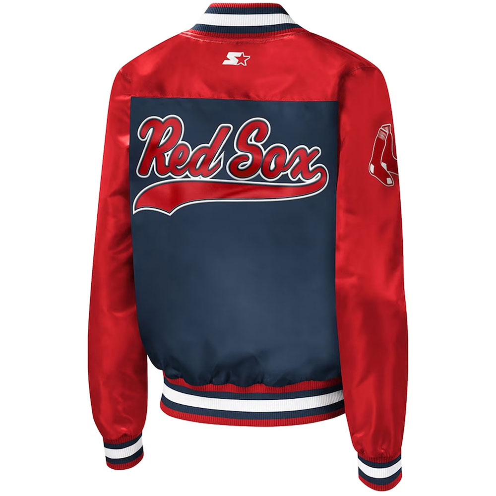 Boston Red Sox The Legend Red/Blue Satin Jacket - Image 2