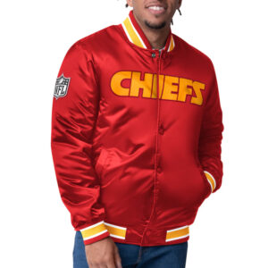 Kansas City Chiefs Closer Red/Gold Satin Jacket