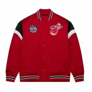 Miami Heat Heavyweight Red Satin Jacket