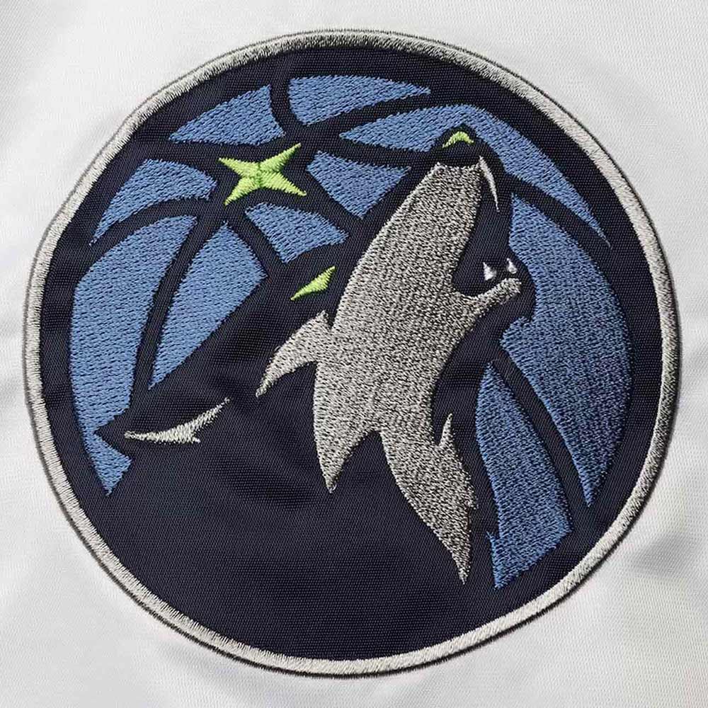 Renegade Minnesota Timberwolves White and Navy Jacket - Image 5