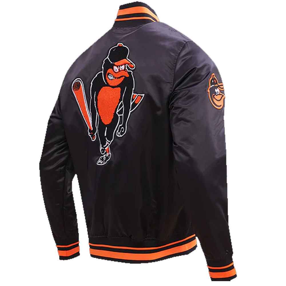 Baltimore Orioles Retro Classic Rib Satin Jacket - Image 6