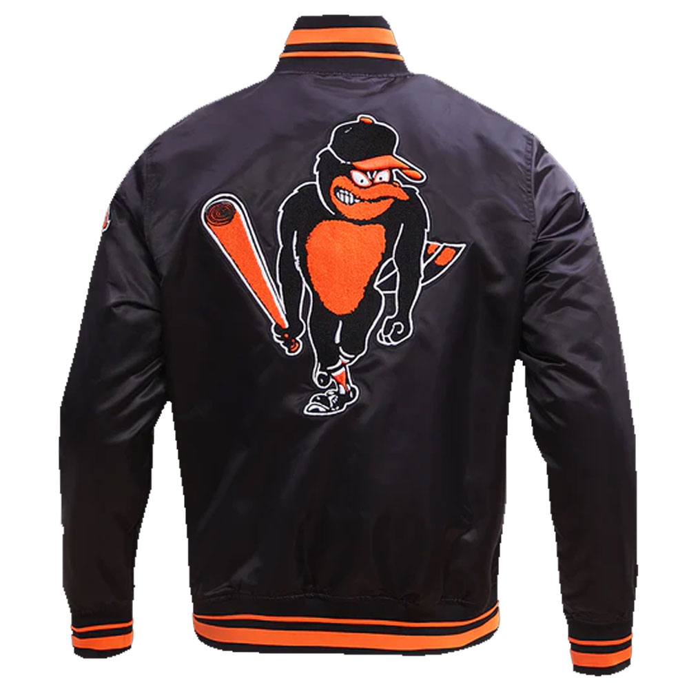 Baltimore Orioles Retro Classic Rib Satin Jacket - Image 4