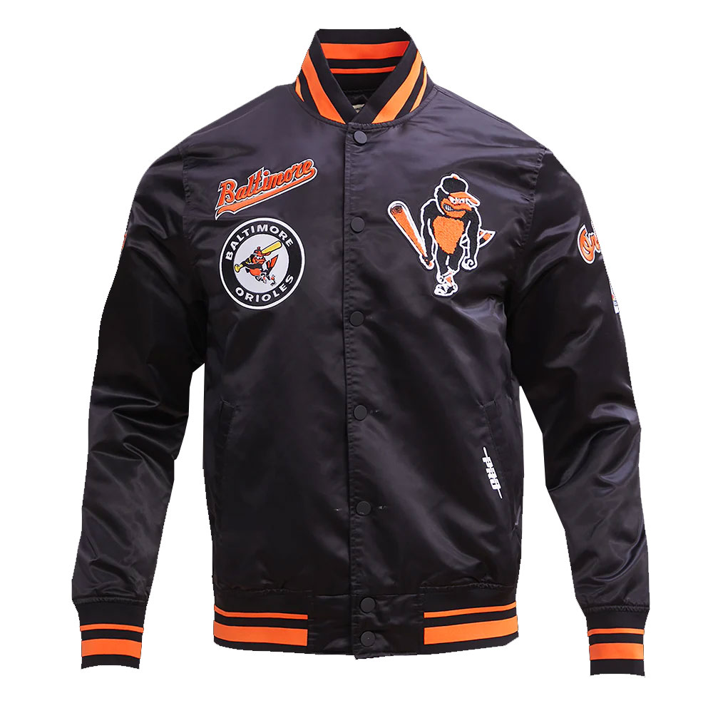 Baltimore Orioles Retro Classic Rib Satin Jacket - Image 2