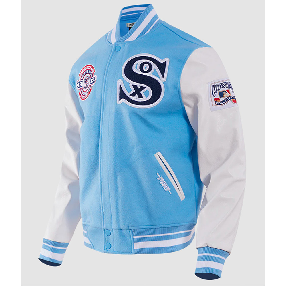 Chicago White Sox Retro Classic Rib Varsity Jacket - Image 3
