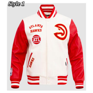 Atlanta Hawks Retro Classic Rib Varsity Jacket