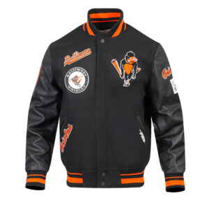 Baltimore Orioles Retro Classic Rib Varsity Jacket