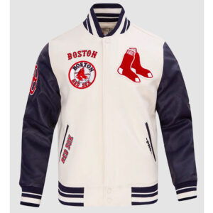 Boston Red Sox Retro Classic Rib Varsity Jacket