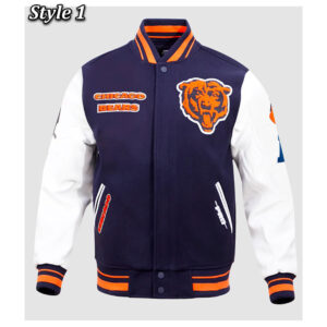 Chicago Bears Retro Classic Rib Varsity Jacket