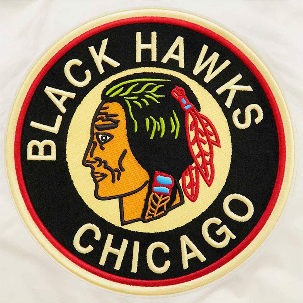 Chicago Blackhawks Retro Classic Rib Satin Jacket - Image 9
