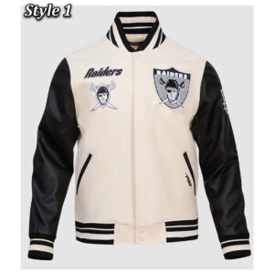 Las Vegas Raiders Retro Classic Rib Varsity Jacket