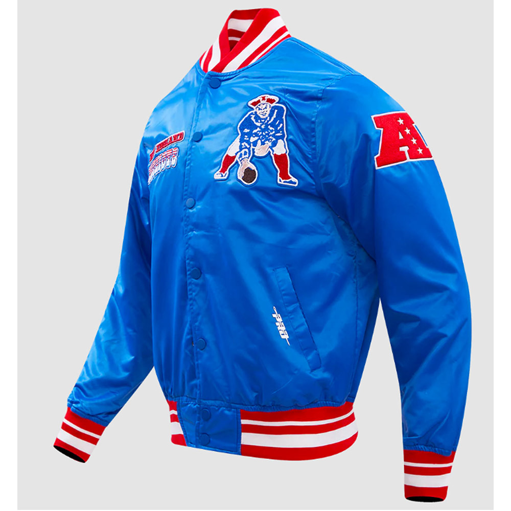 New England Patriots Retro Classic Rib Jacket - Image 3