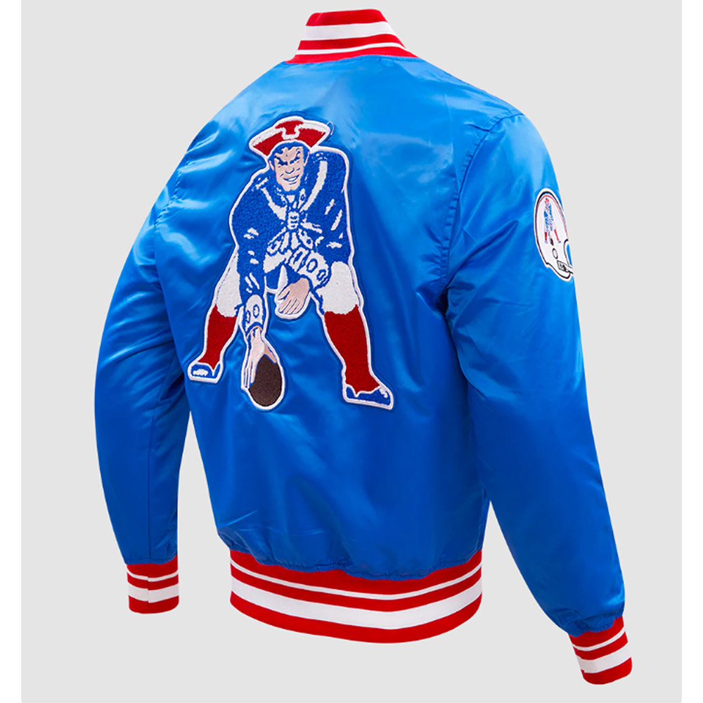 New England Patriots Retro Classic Rib Jacket - Image 4