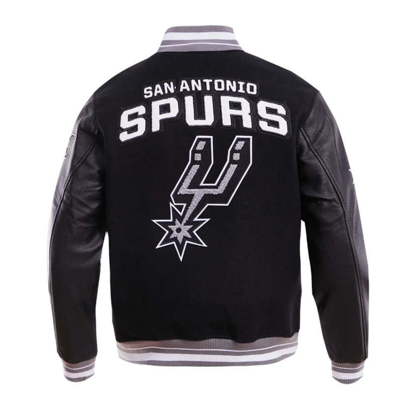 San Antonio Spurs Retro Classic Rib Varsity Jacket - Image 4