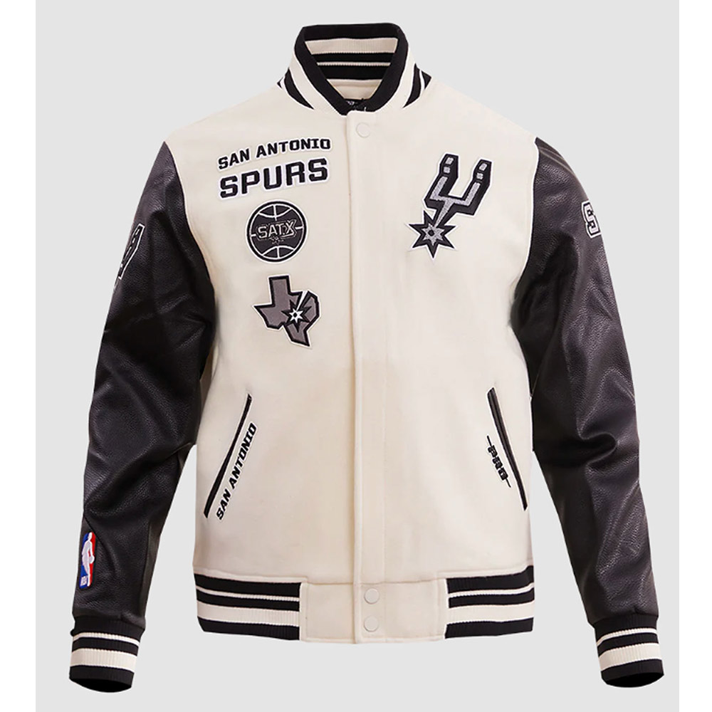 San Antonio Spurs Retro Classic Rib Varsity Jacket