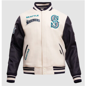 Seattle Mariners Retro Classic Rib Varsity Jacket