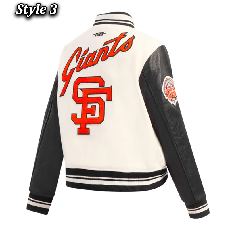 Retro Classic Rib San Francisco Giants Varsity Jacket - Image 12