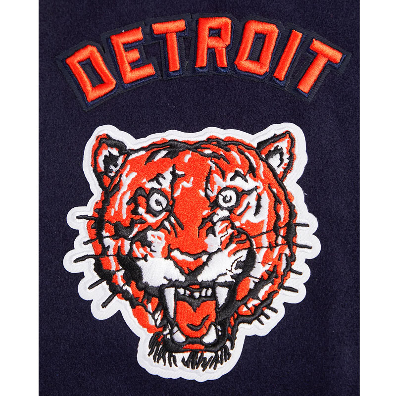 Retro Detroit Tigers Classic Rib Varsity Jacket - Image 12
