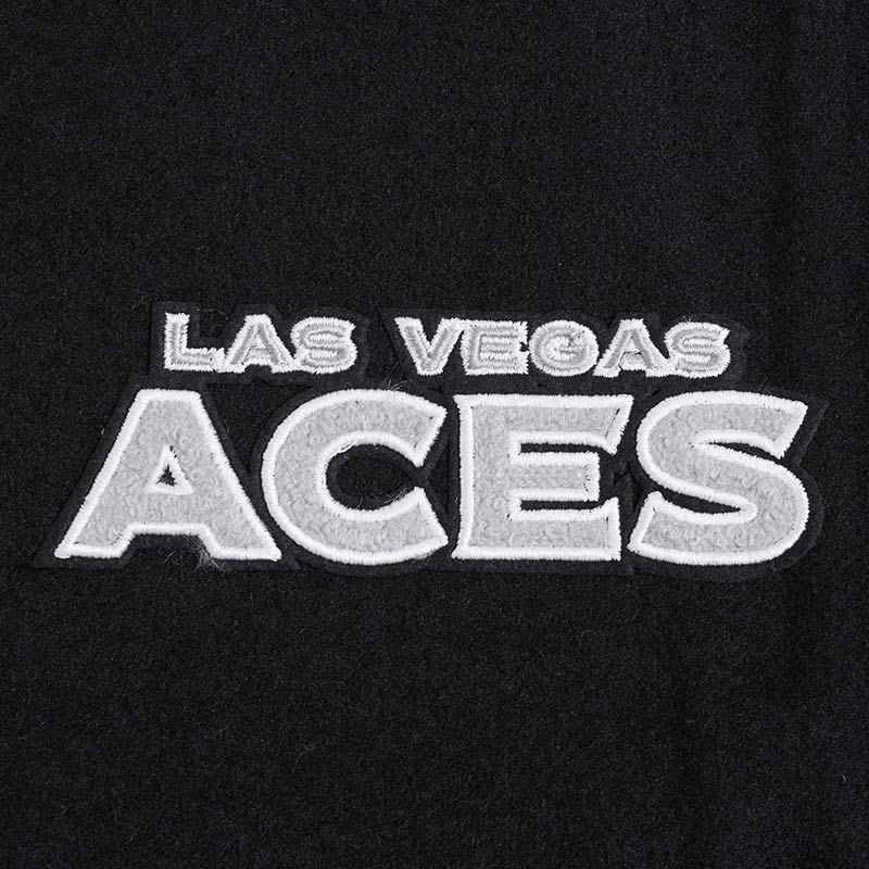 Retro Las Vegas Aces Classics Rib Varsity Jacket - Image 8
