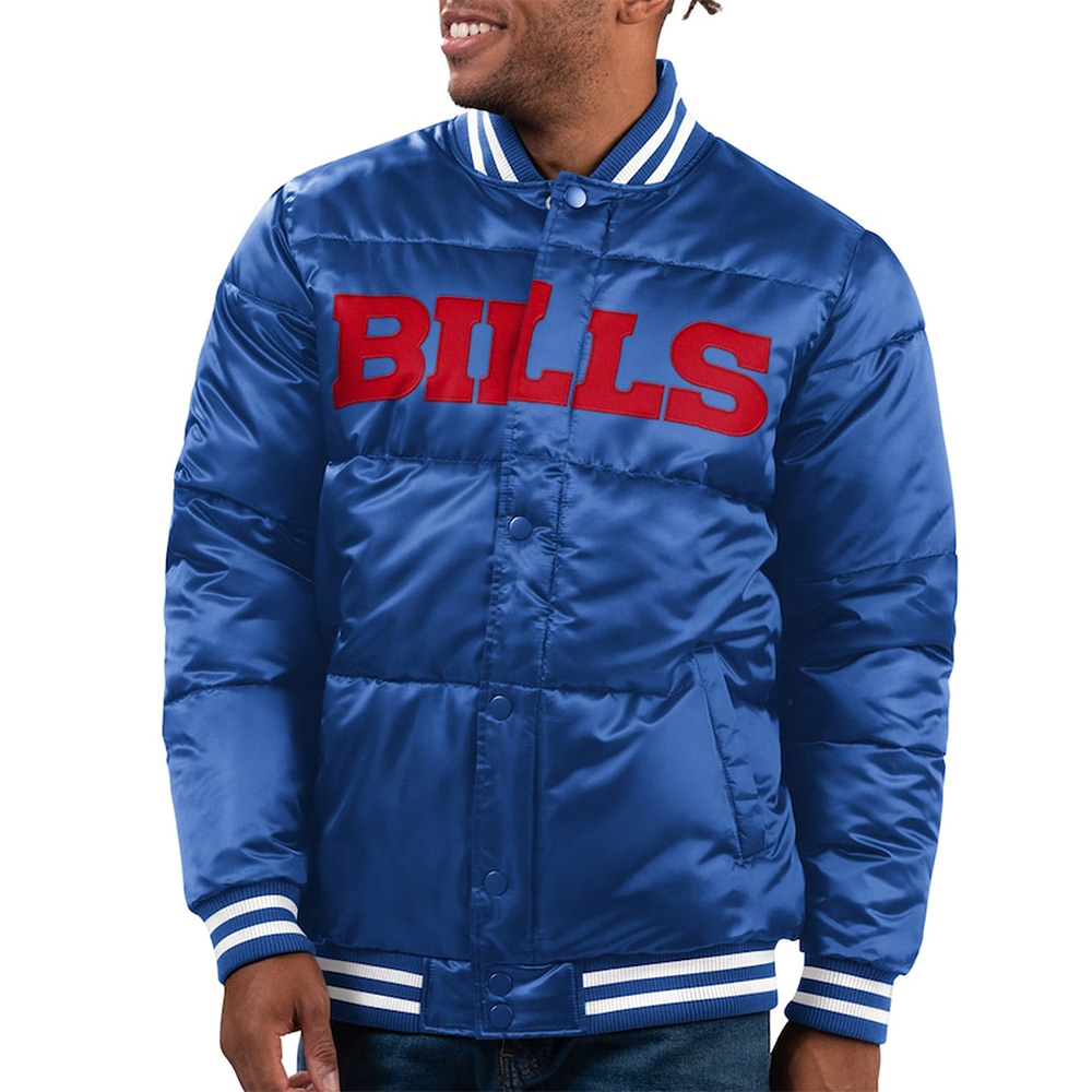 Buffalo Bills Royal Bubble Puffer Jacket