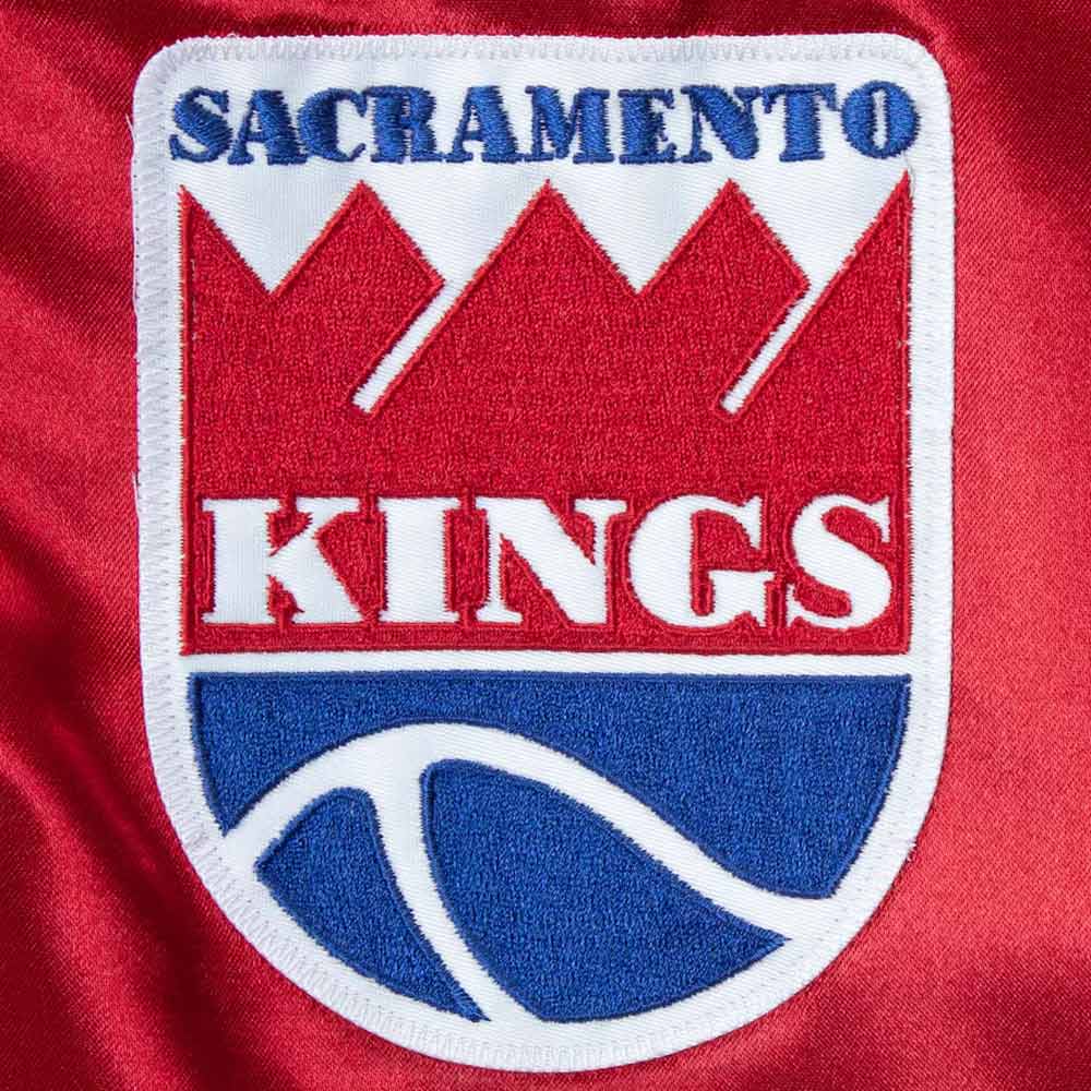 Sacramento Kings Colorblock Red and Blue Satin Jacket - Image 4