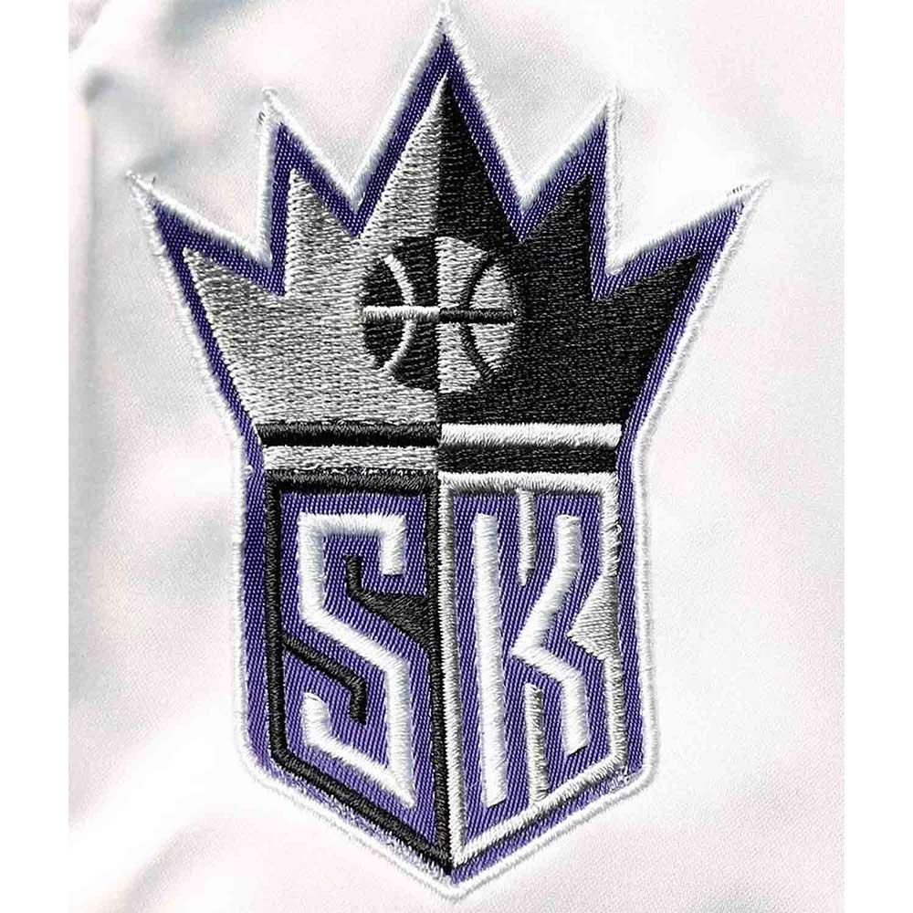 Sacramento Kings Hardwood Classics Script Purple Satin Jacket - Image 4