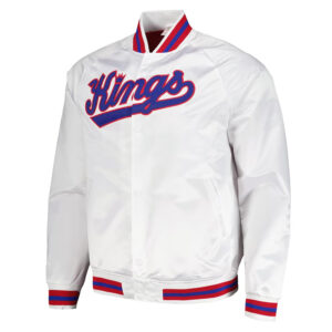 Sacramento Kings Throwback Wordmark White Jacket