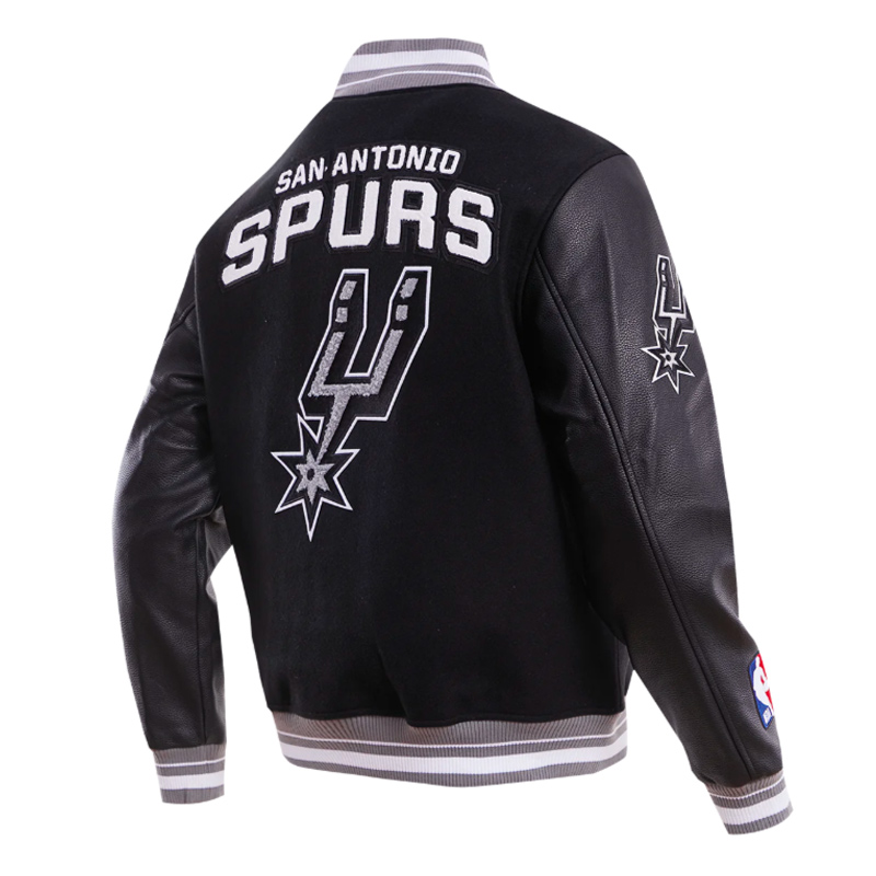 San Antonio Spurs Retro Classic Rib Varsity Jacket - Image 8
