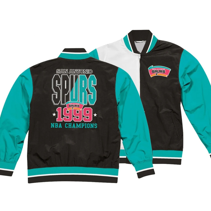 San Antonio Spurs Warm Up Team History Jacket - Image 3
