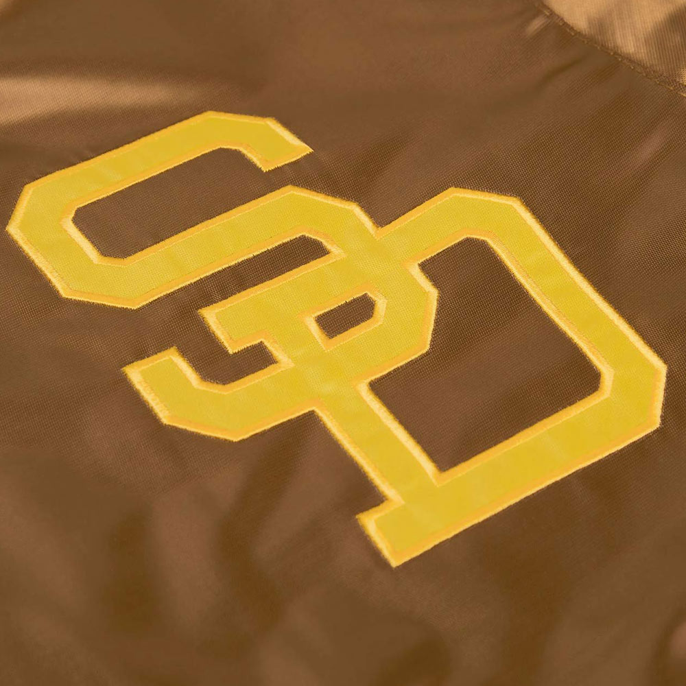 San Diego Padres Brown Bomber Jacket - Image 3