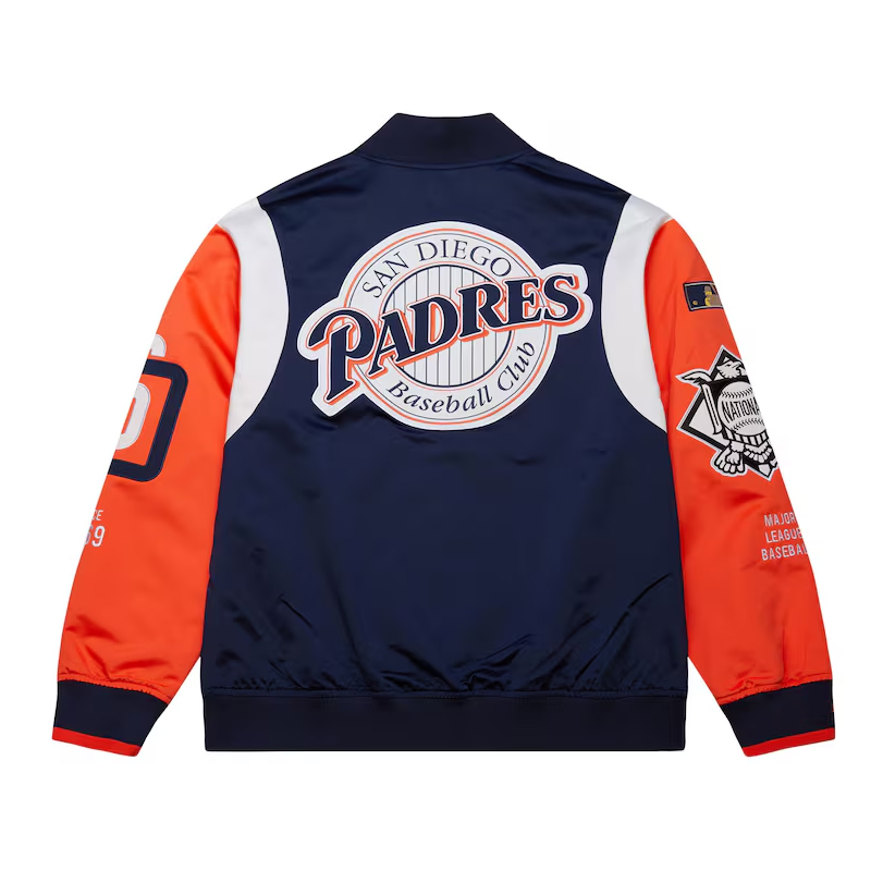 San Diego Padres Cooperstown Team Origins Satin Jacket - Image 5