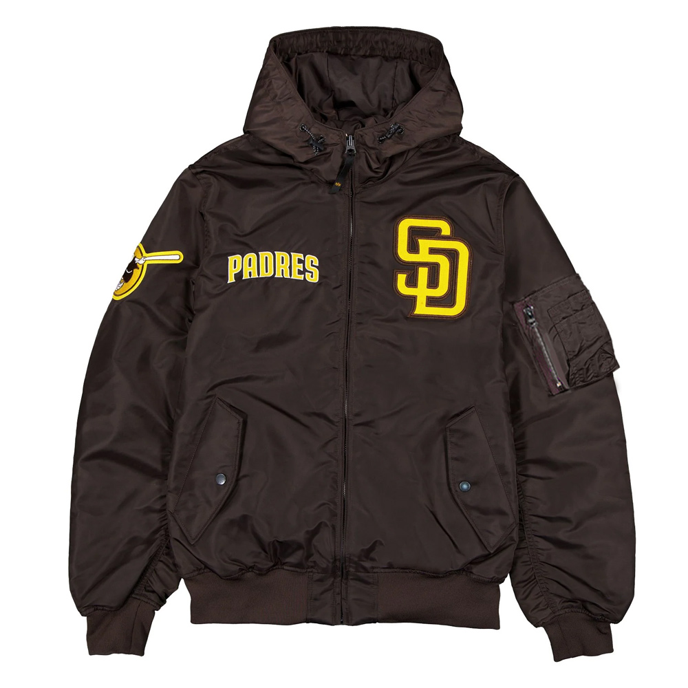 San Diego Padres Historic L-2B Hooded Bomber Jacket