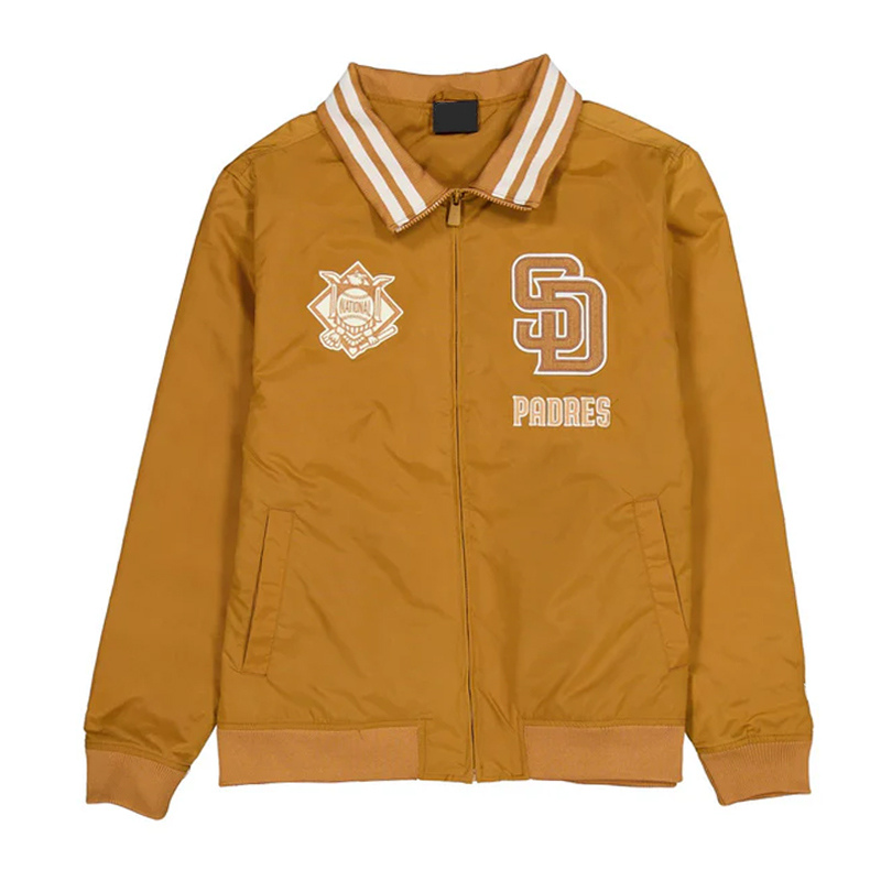 San Diego Padres Logo Select Light Bronze Jacket