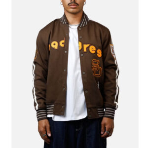 San Diego Padres Logo Game Day Brown Jacket